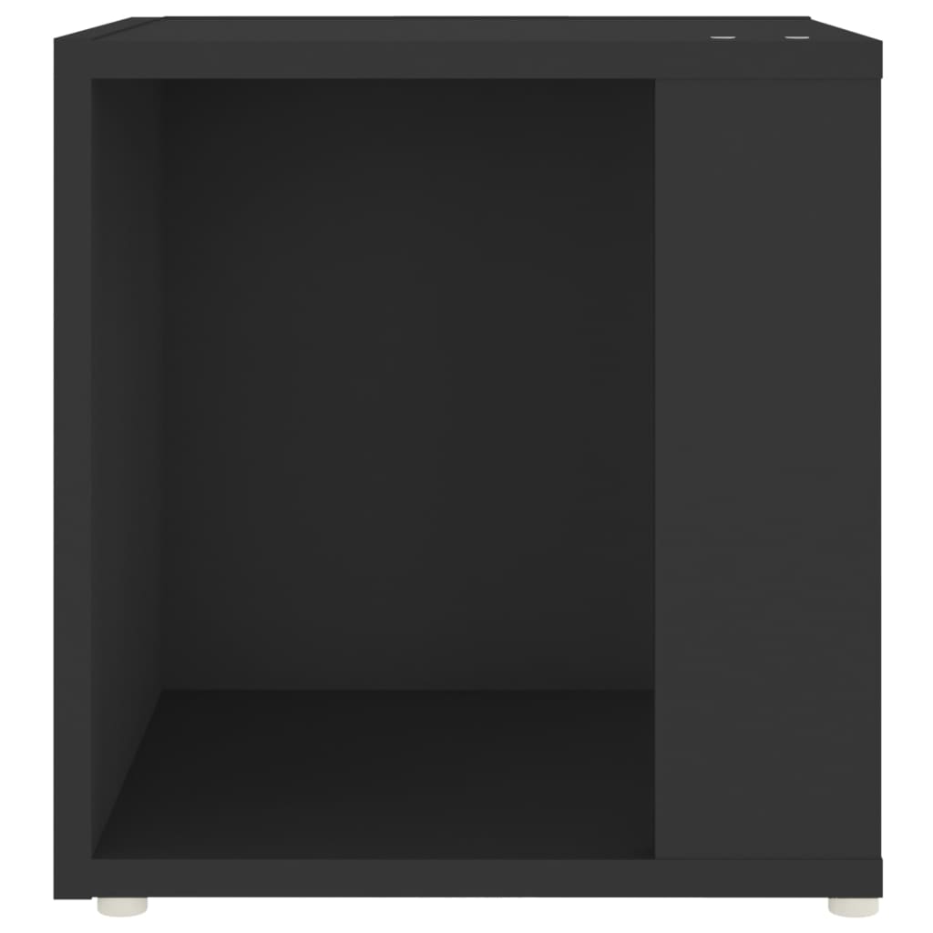 Bijzettafel 33x33x34,5 cm spaanplaat zwart