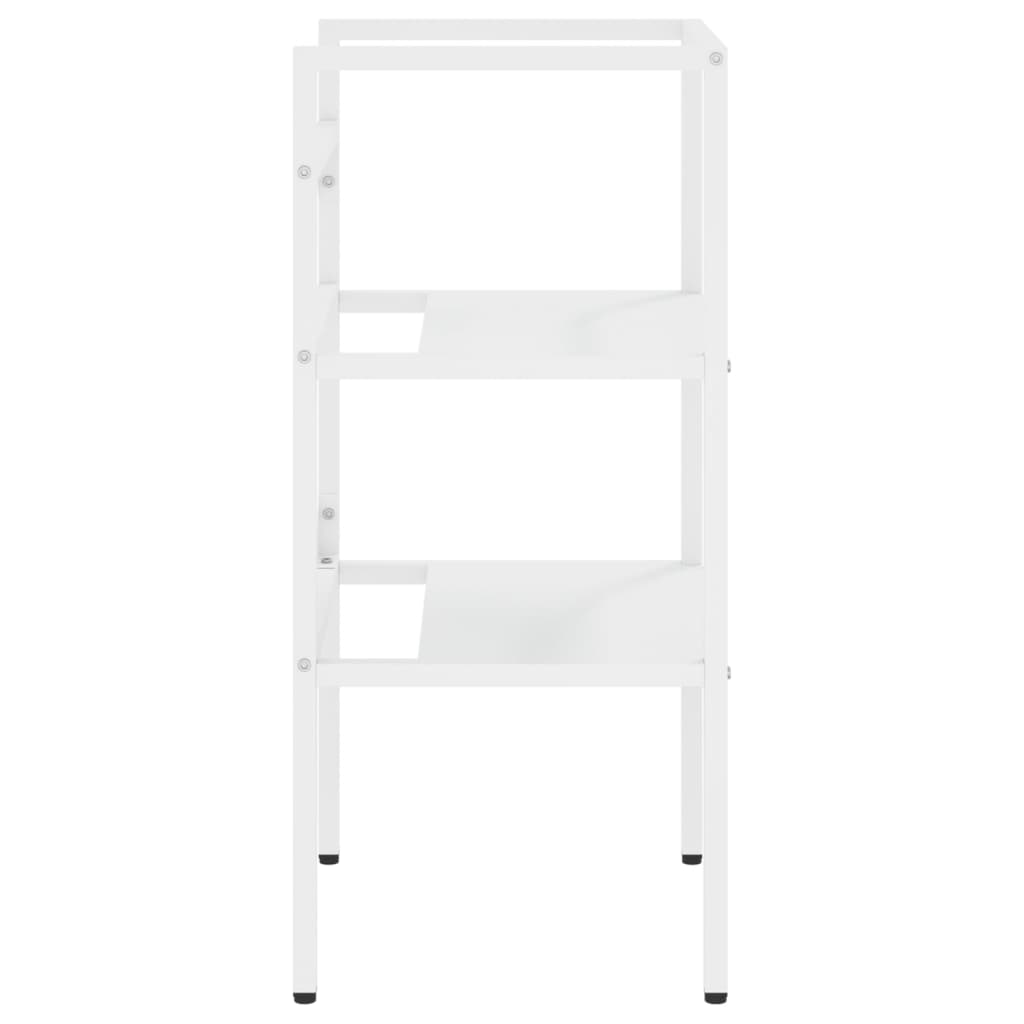 Wastafelframe 40x38x83 cm ijzer wit