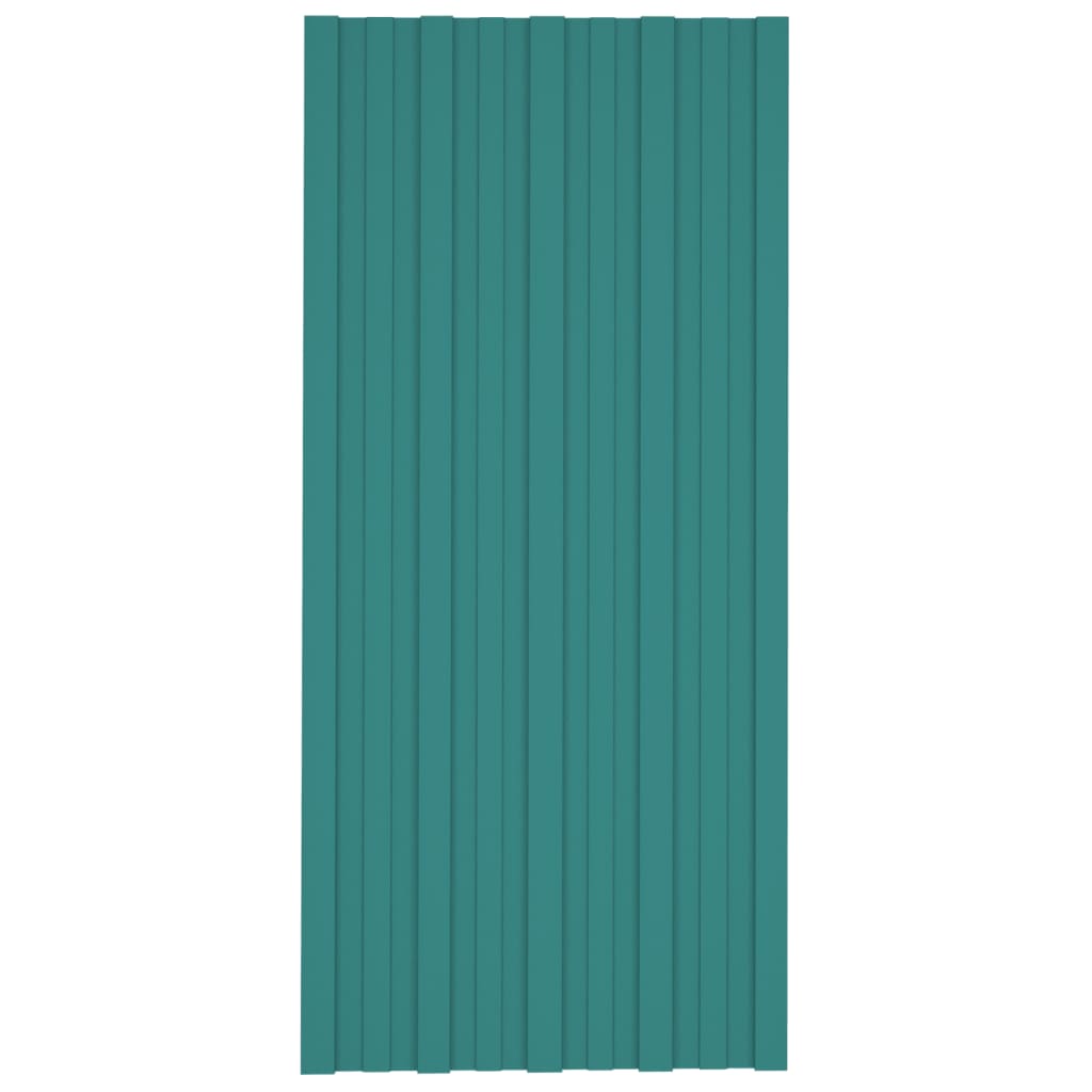 Dakpanelen 36 st 100x45 cm gegalvaniseerd staal groen Dakbedding | Creëer jouw Trendy Thuis | Gratis bezorgd & Retour | Trendy.nl