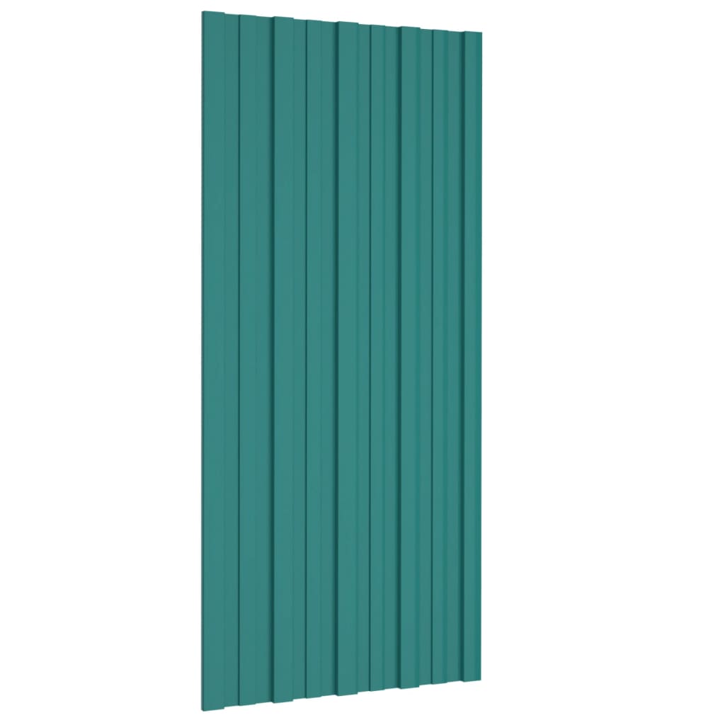 Dakpanelen 36 st 100x45 cm gegalvaniseerd staal groen Dakbedding | Creëer jouw Trendy Thuis | Gratis bezorgd & Retour | Trendy.nl