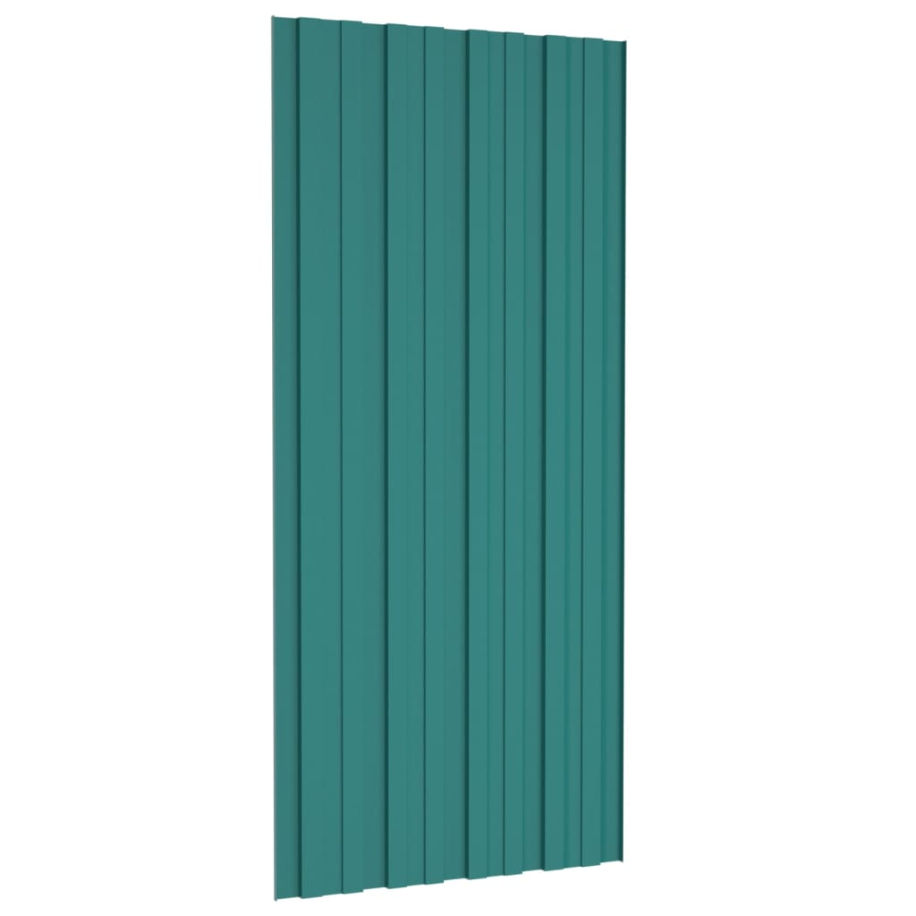 Dakpanelen 36 st 100x45 cm gegalvaniseerd staal groen Dakbedding | Creëer jouw Trendy Thuis | Gratis bezorgd & Retour | Trendy.nl