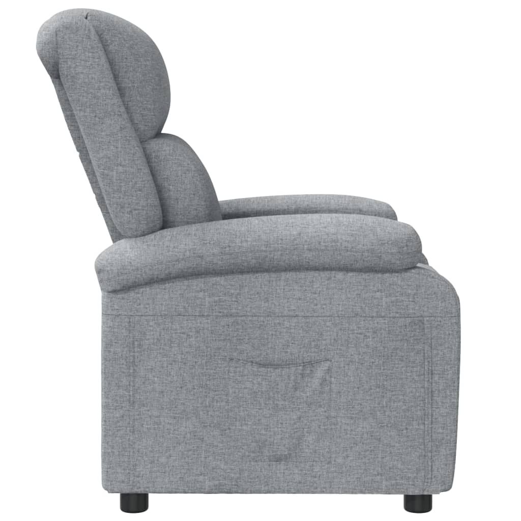 Fauteuil verstelbaar stof lichtgrijs Fauteuils & Relaxfauteuils | Creëer jouw Trendy Thuis | Gratis bezorgd & Retour | Trendy.nl