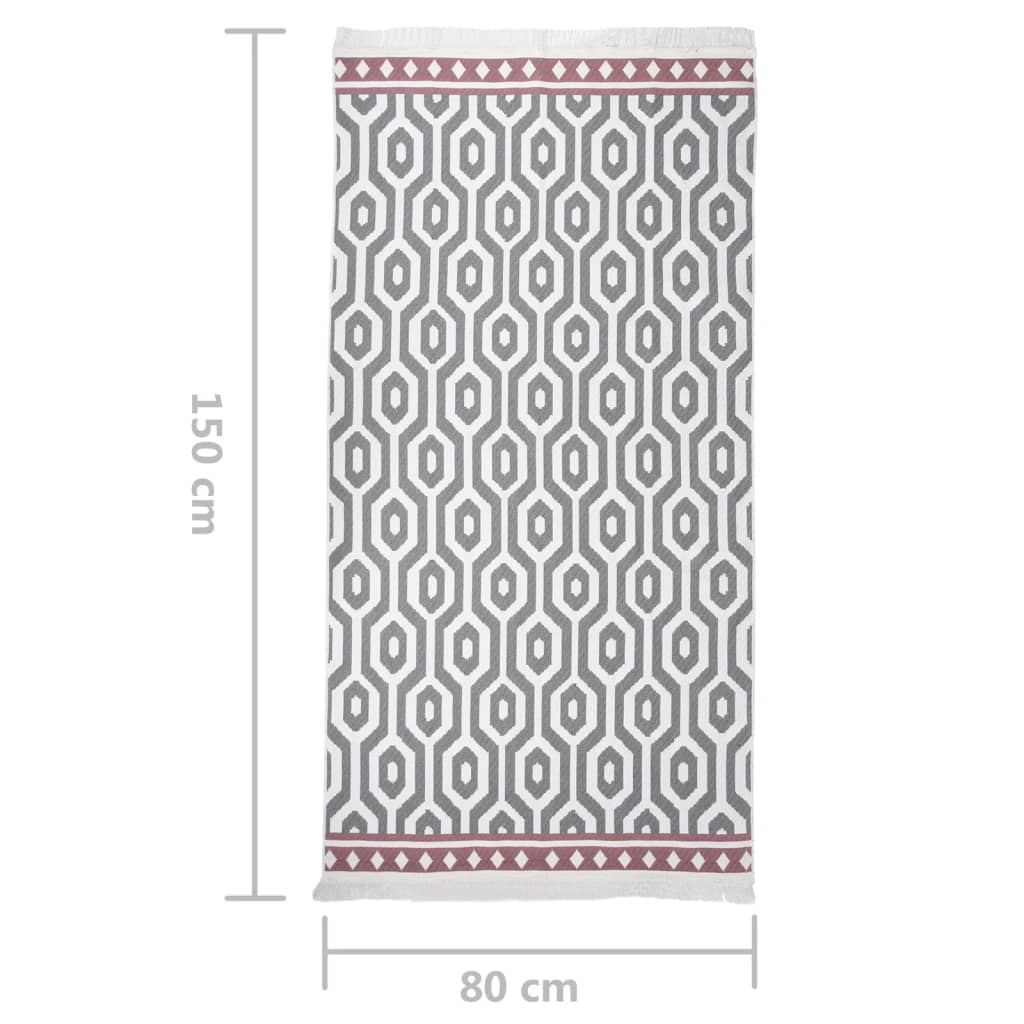 Vloerkleed 80x150 cm katoen grijs Vloerkleden | Creëer jouw Trendy Thuis | Gratis bezorgd & Retour | Trendy.nl