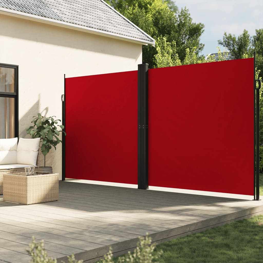 Tuinscherm uittrekbaar 220x1200 cm rood Parasols en zonneschermen | Creëer jouw Trendy Thuis | Gratis bezorgd & Retour | Trendy.nl