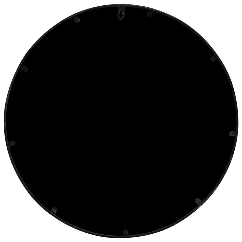 Spiegel rond 40x3 cm ijzer zwart Spiegels | Creëer jouw Trendy Thuis | Gratis bezorgd & Retour | Trendy.nl