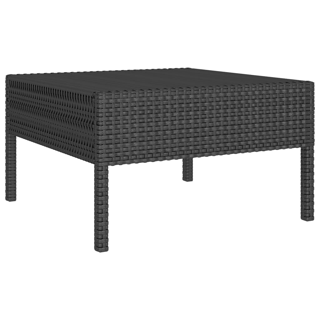 14-delige Loungeset met kussens poly rattan zwart Tuinsets | Creëer jouw Trendy Thuis | Gratis bezorgd & Retour | Trendy.nl