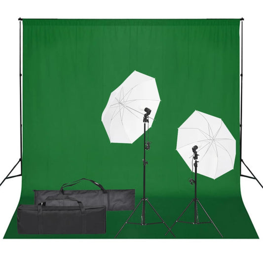 Fotostudioset met verlichtingsset en achtergrond Studioverlichting & flitsers | Creëer jouw Trendy Thuis | Gratis bezorgd & Retour | Trendy.nl