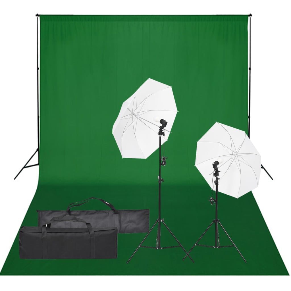 Fotostudioset met verlichtingsset en achtergrond Studioverlichting & flitsers | Creëer jouw Trendy Thuis | Gratis bezorgd & Retour | Trendy.nl