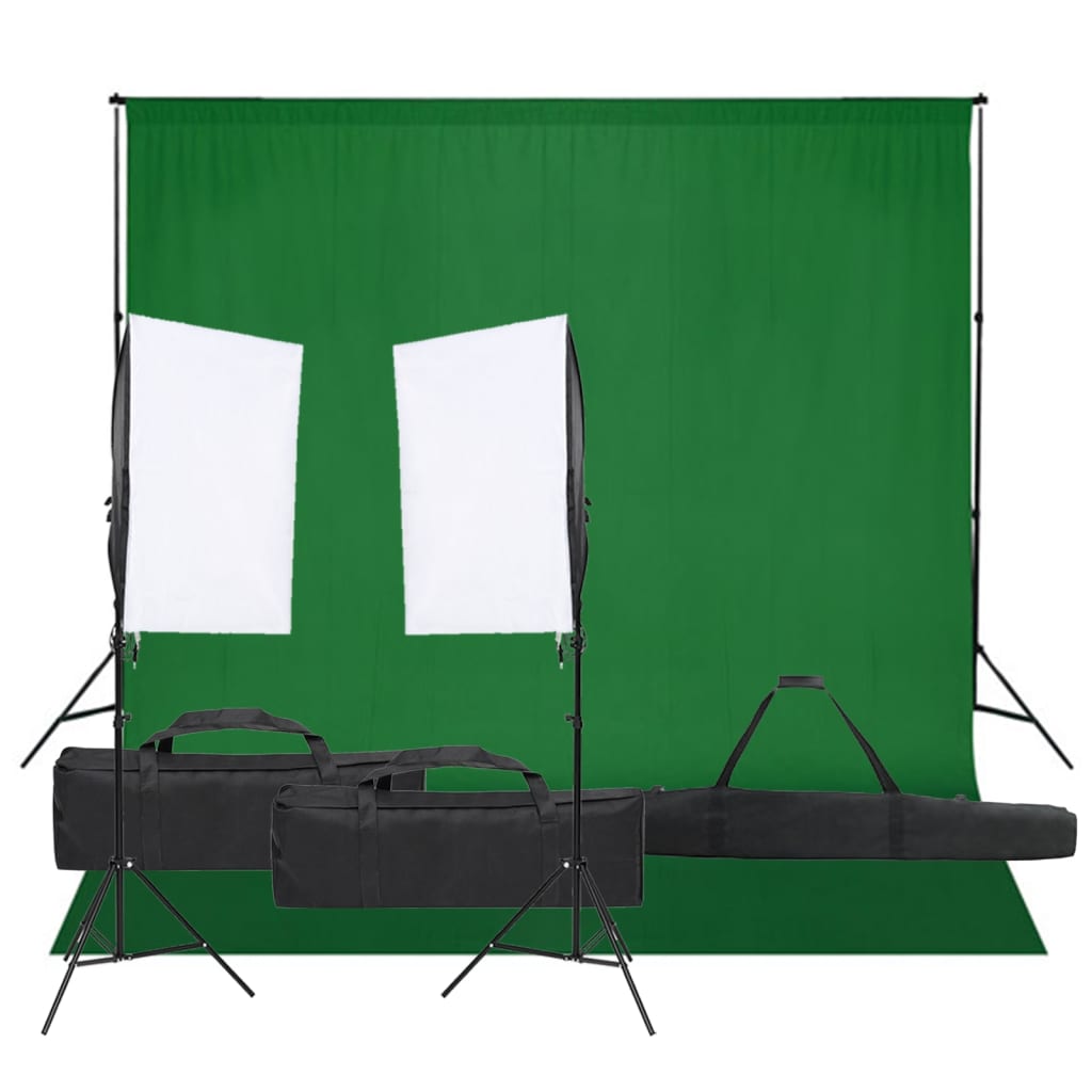 Fotostudioset met verlichtingsset en achtergrond Studioverlichting & flitsers | Creëer jouw Trendy Thuis | Gratis bezorgd & Retour | Trendy.nl