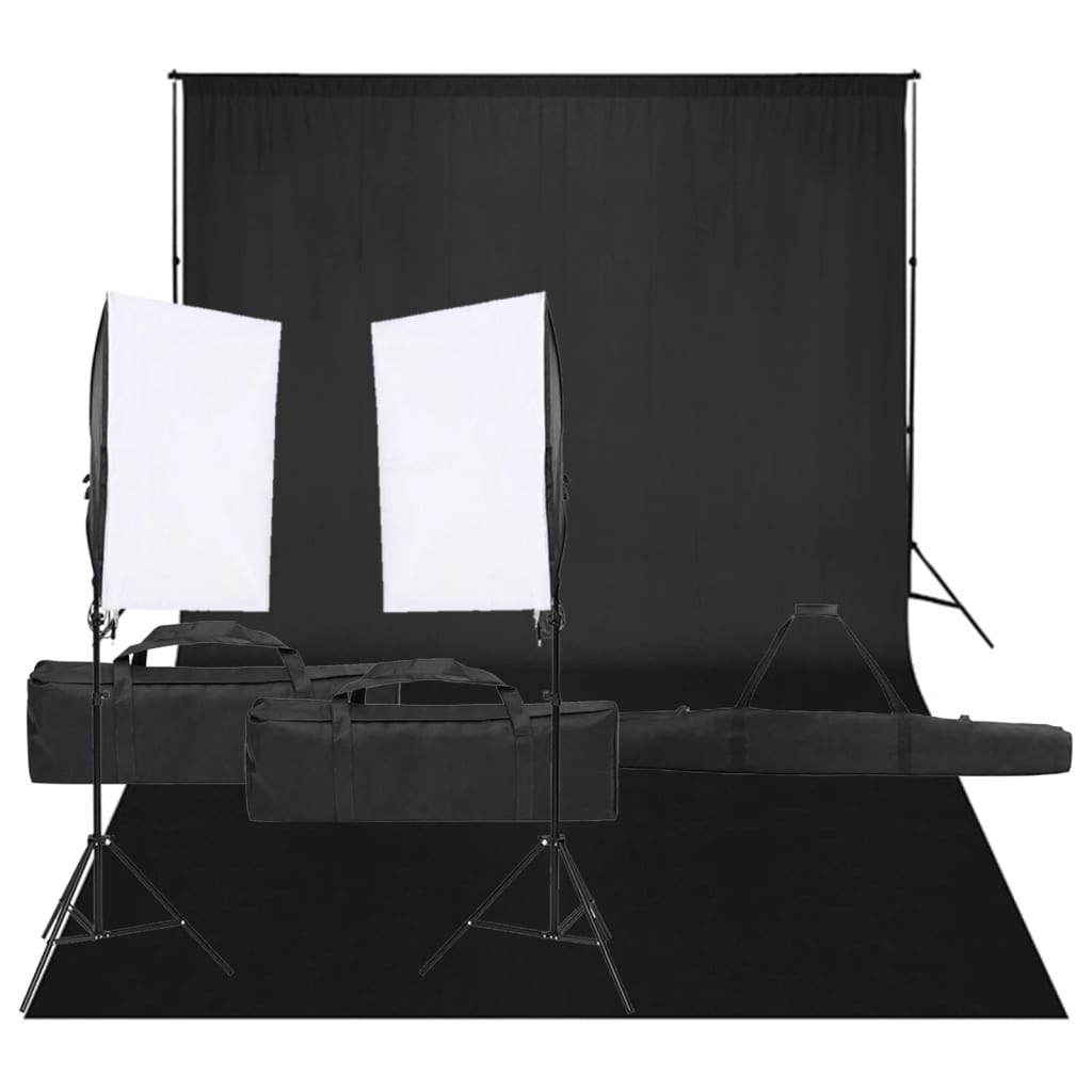 Fotostudioset met verlichtingsset en achtergrond Studioverlichting & flitsers | Creëer jouw Trendy Thuis | Gratis bezorgd & Retour | Trendy.nl