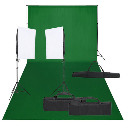 Fotostudioset met verlichtingsset en achtergrond Studioverlichting & flitsers | Creëer jouw Trendy Thuis | Gratis bezorgd & Retour | Trendy.nl