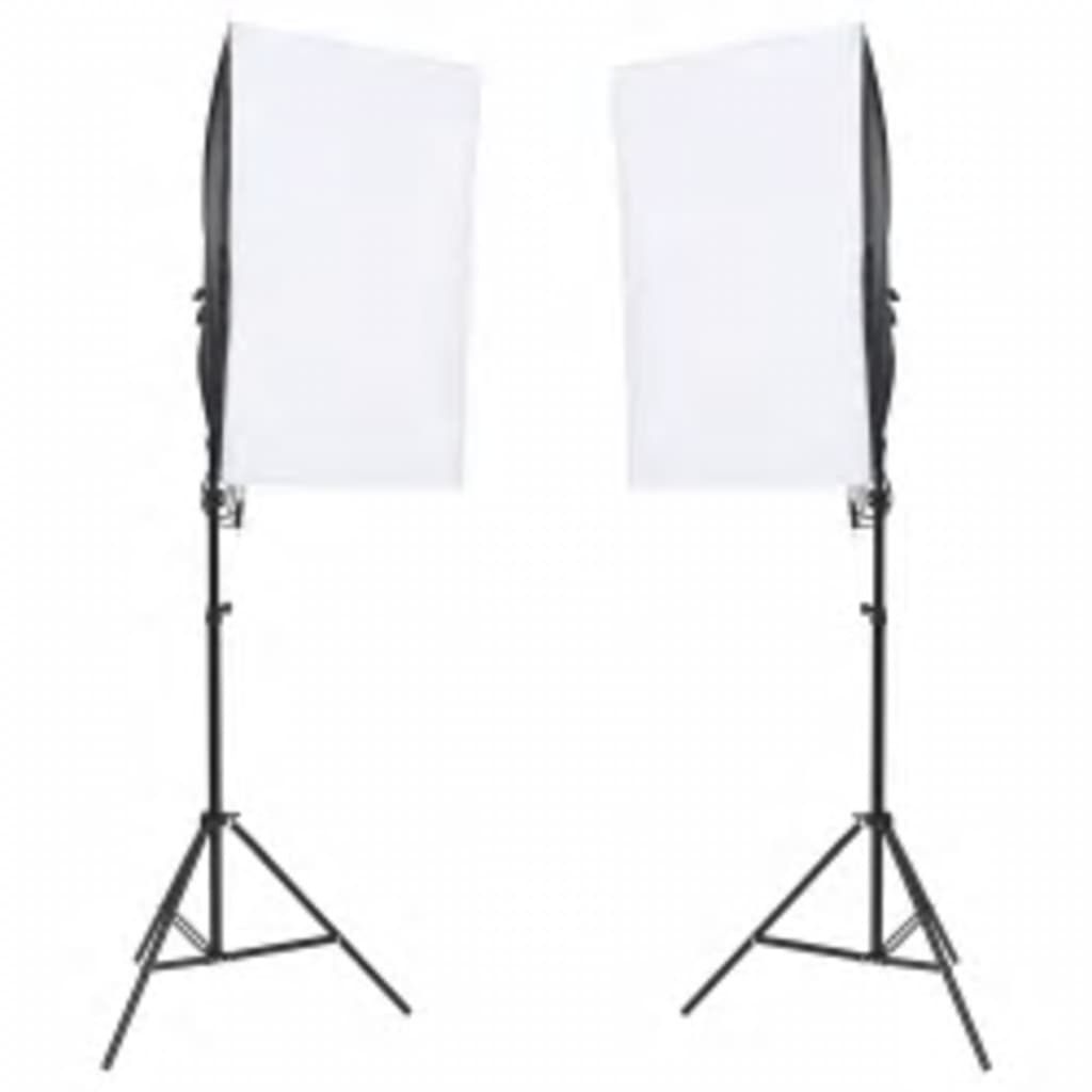 Fotostudioset met verlichtingsset en achtergrond Studioverlichting & flitsers | Creëer jouw Trendy Thuis | Gratis bezorgd & Retour | Trendy.nl