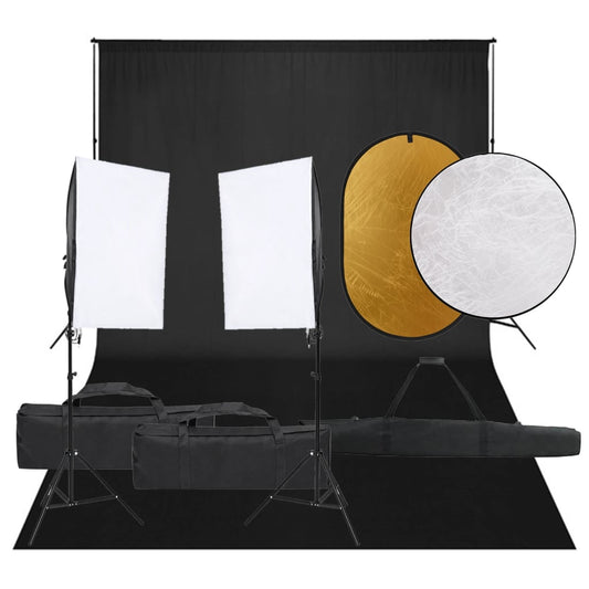 Fotostudioset met verlichtingsset, achtergrond en reflector Studioverlichting & flitsers | Creëer jouw Trendy Thuis | Gratis bezorgd & Retour | Trendy.nl