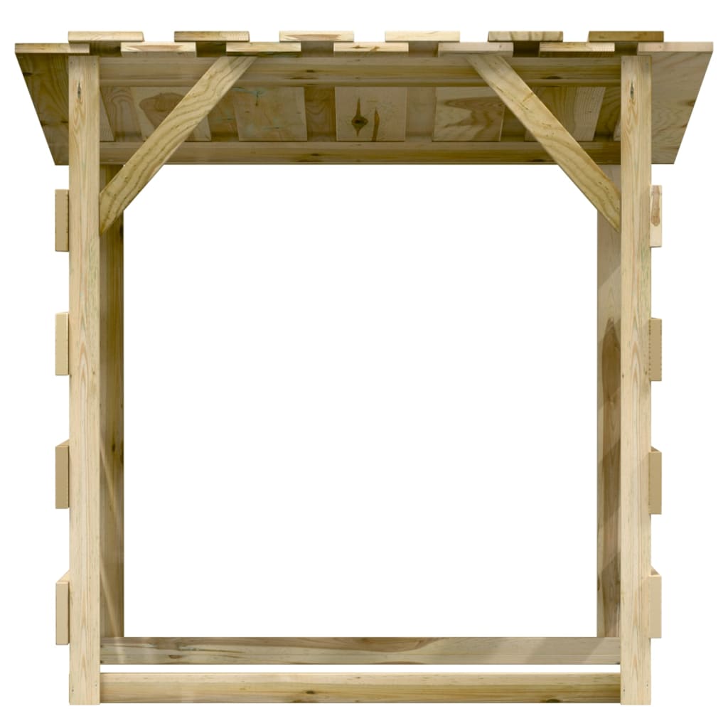 Pergola met dak 100x90x100 cm geïmpregneerd grenenhout