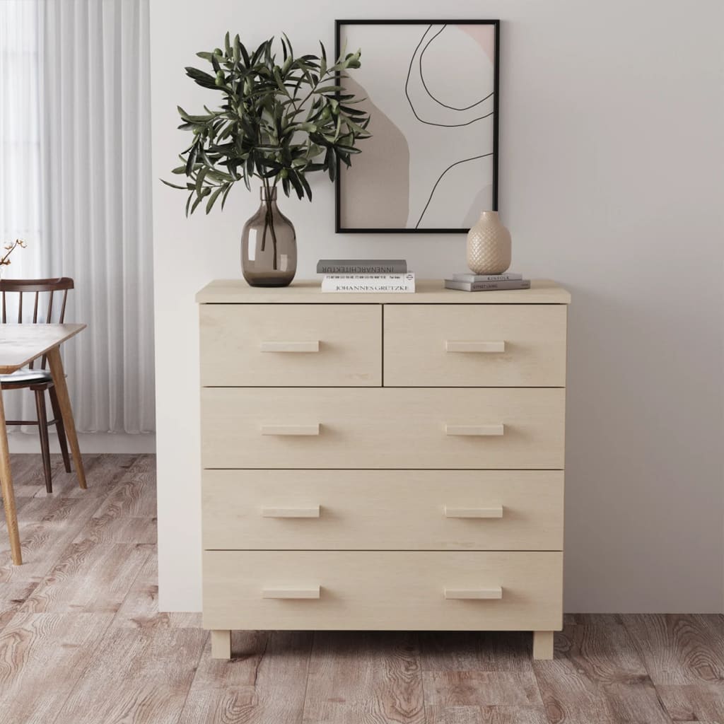 Dressoir HAMAR 79x40x80 cm massief grenenhout honingbruin Dressoirs & buffetkasten | Creëer jouw Trendy Thuis | Gratis bezorgd & Retour | Trendy.nl