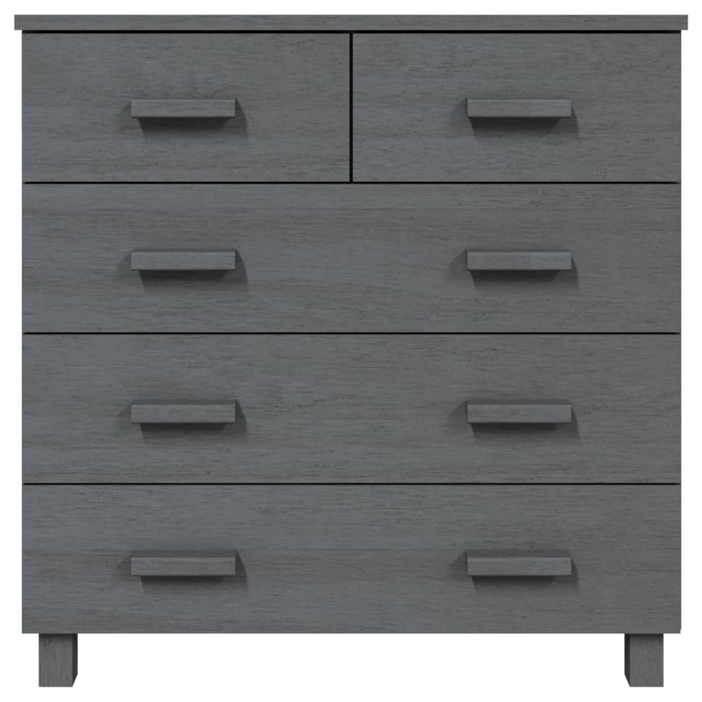 Dressoir HAMAR 79x40x80 cm massief grenenhout donkergrijs Dressoirs & buffetkasten | Creëer jouw Trendy Thuis | Gratis bezorgd & Retour | Trendy.nl