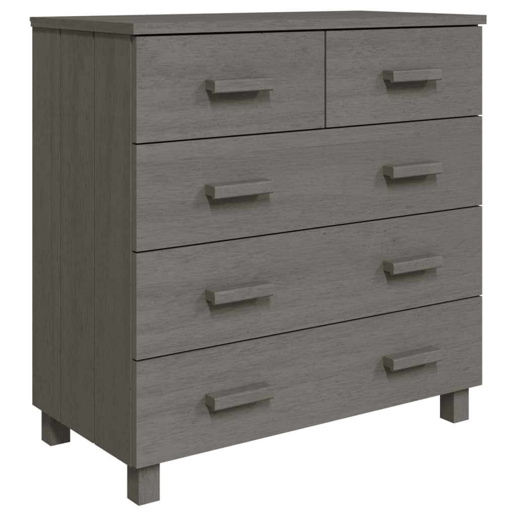 Dressoir HAMAR 79x40x80 cm massief grenenhout lichtgrijs Dressoirs & buffetkasten | Creëer jouw Trendy Thuis | Gratis bezorgd & Retour | Trendy.nl