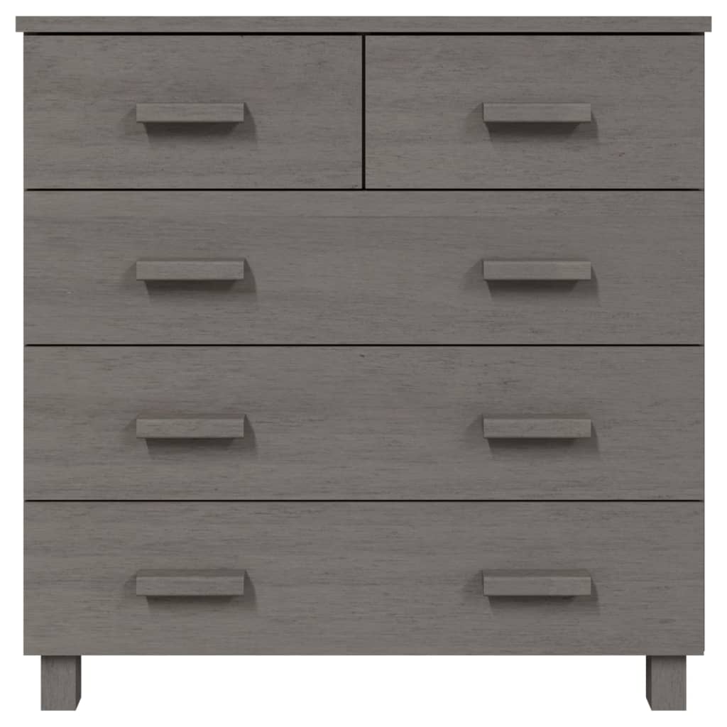 Dressoir HAMAR 79x40x80 cm massief grenenhout lichtgrijs Dressoirs & buffetkasten | Creëer jouw Trendy Thuis | Gratis bezorgd & Retour | Trendy.nl