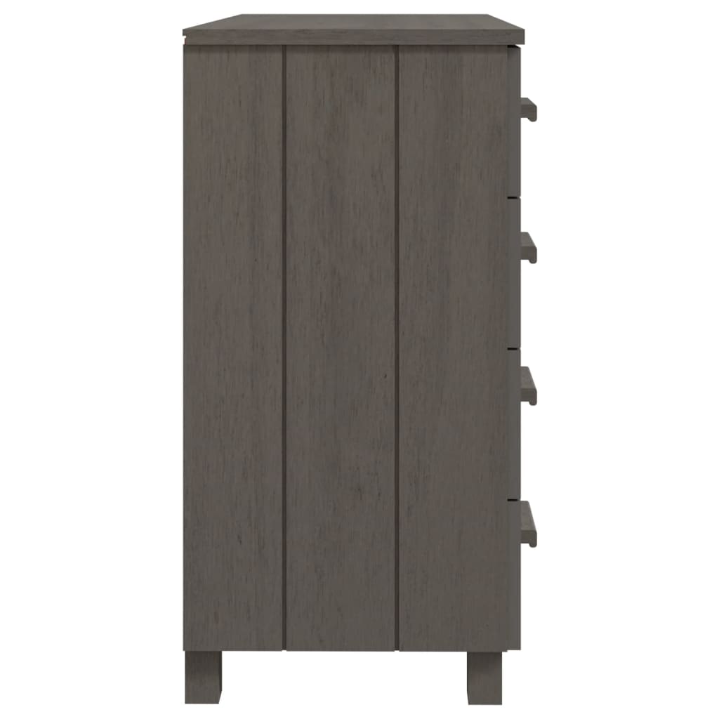 Dressoir HAMAR 79x40x80 cm massief grenenhout lichtgrijs Dressoirs & buffetkasten | Creëer jouw Trendy Thuis | Gratis bezorgd & Retour | Trendy.nl