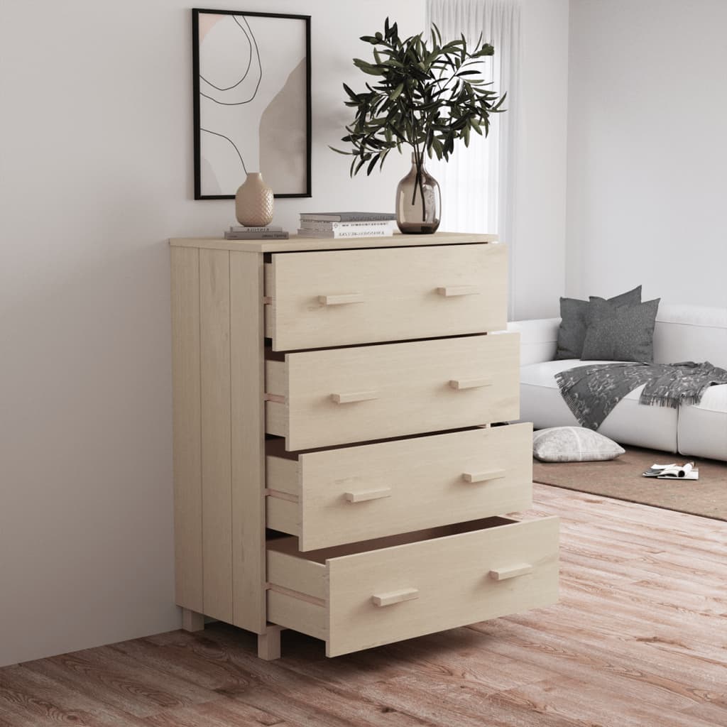 Dressoir HAMAR 79x40x103,5 cm massief grenenhout honingbruin Dressoirs & buffetkasten | Creëer jouw Trendy Thuis | Gratis bezorgd & Retour | Trendy.nl