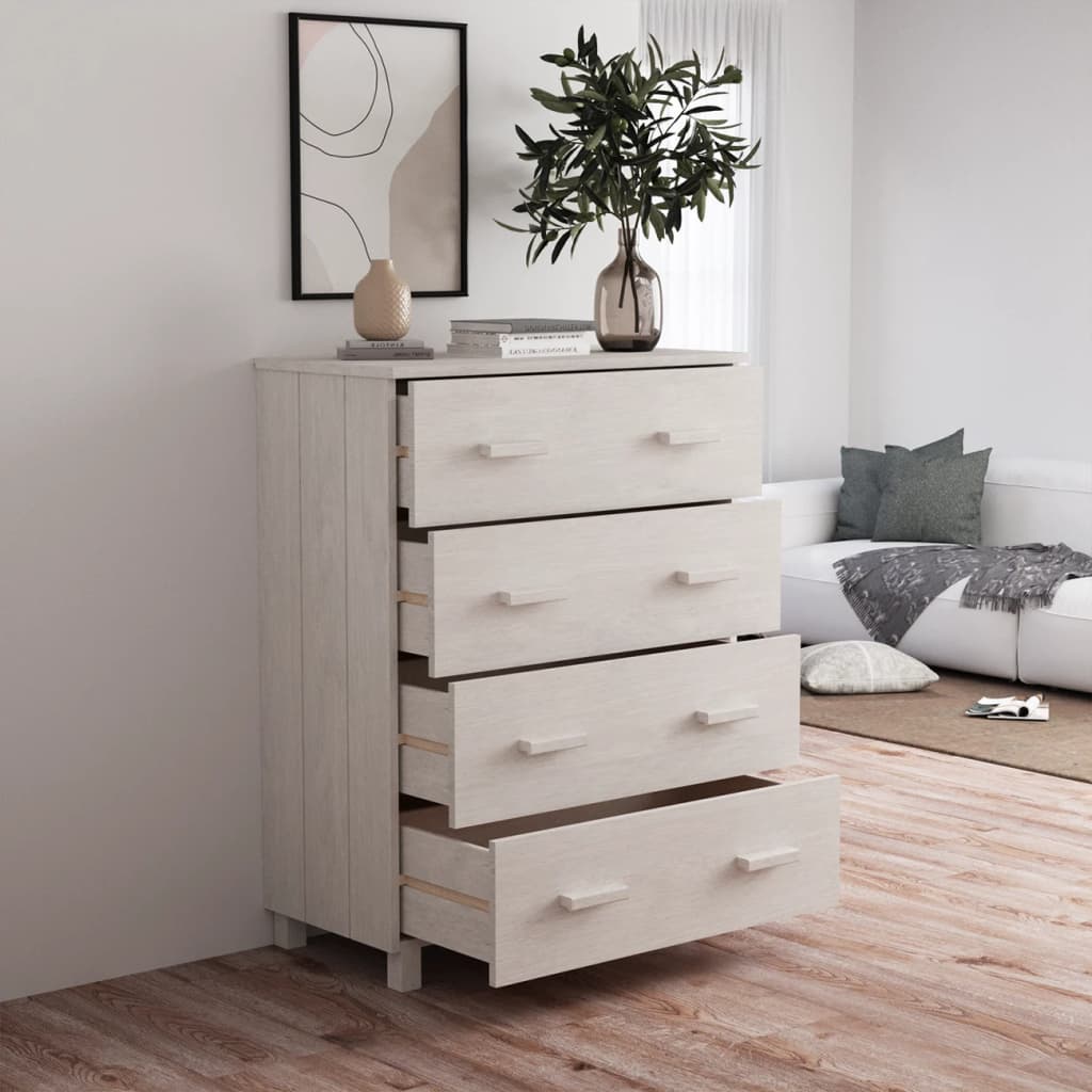 Dressoir HAMAR 79x40x103,5 cm massief grenenhout wit Dressoirs & buffetkasten | Creëer jouw Trendy Thuis | Gratis bezorgd & Retour | Trendy.nl