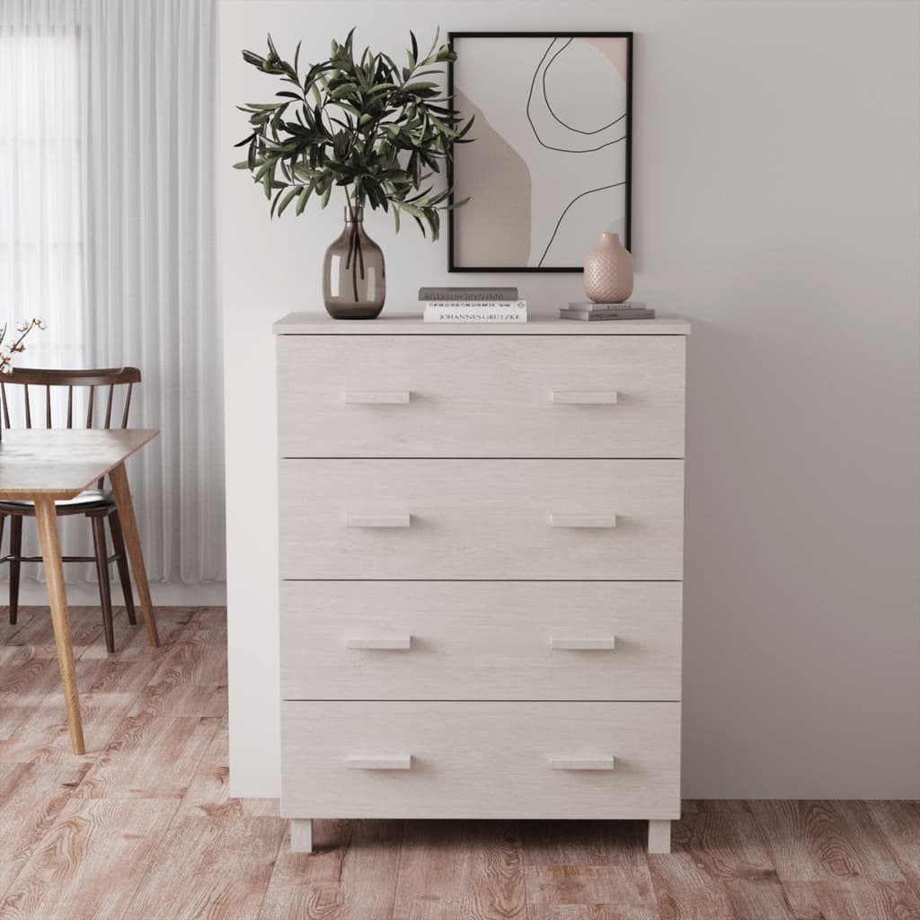 Dressoir HAMAR 79x40x103,5 cm massief grenenhout wit Dressoirs & buffetkasten | Creëer jouw Trendy Thuis | Gratis bezorgd & Retour | Trendy.nl