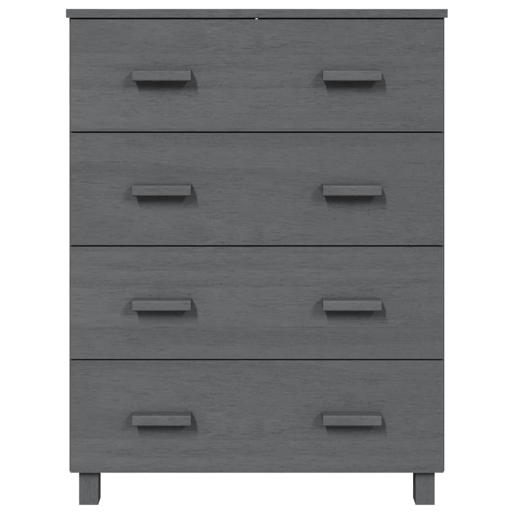 Dressoir HAMAR 79x40x103,5 cm massief grenenhout donkergrijs Dressoirs & buffetkasten | Creëer jouw Trendy Thuis | Gratis bezorgd & Retour | Trendy.nl