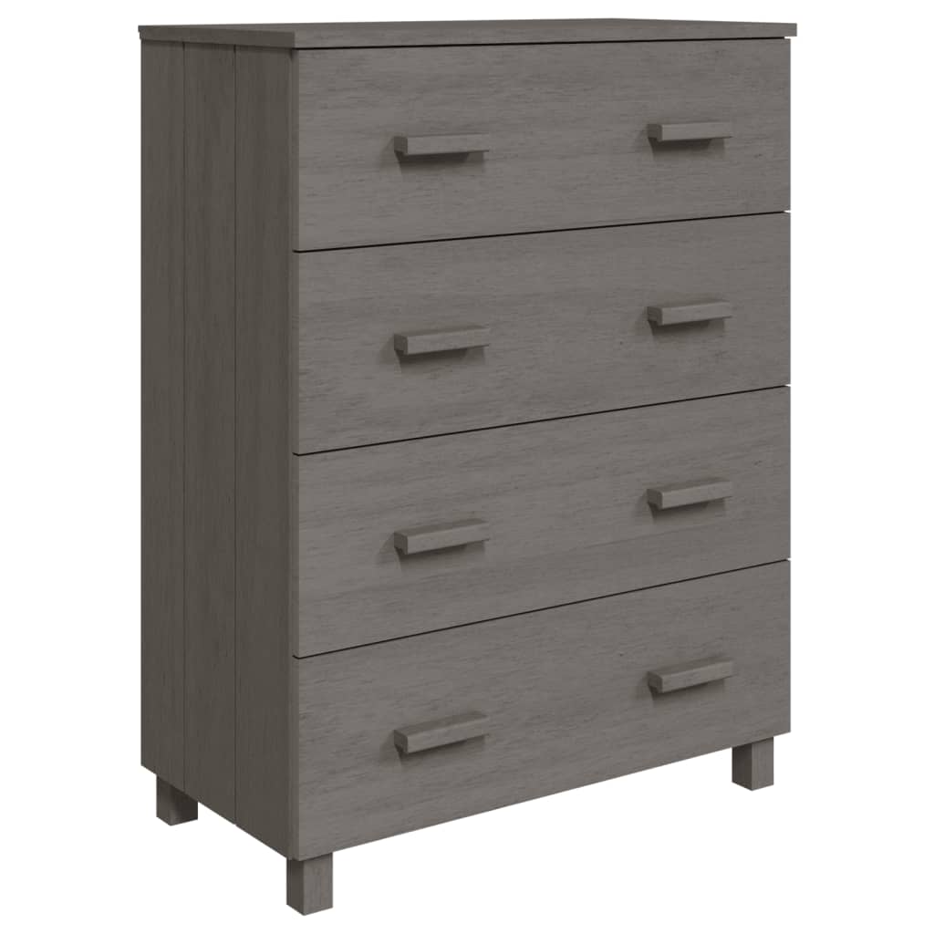 Dressoir HAMAR 79x40x103,5 cm massief grenenhout lichtgrijs Dressoirs & buffetkasten | Creëer jouw Trendy Thuis | Gratis bezorgd & Retour | Trendy.nl