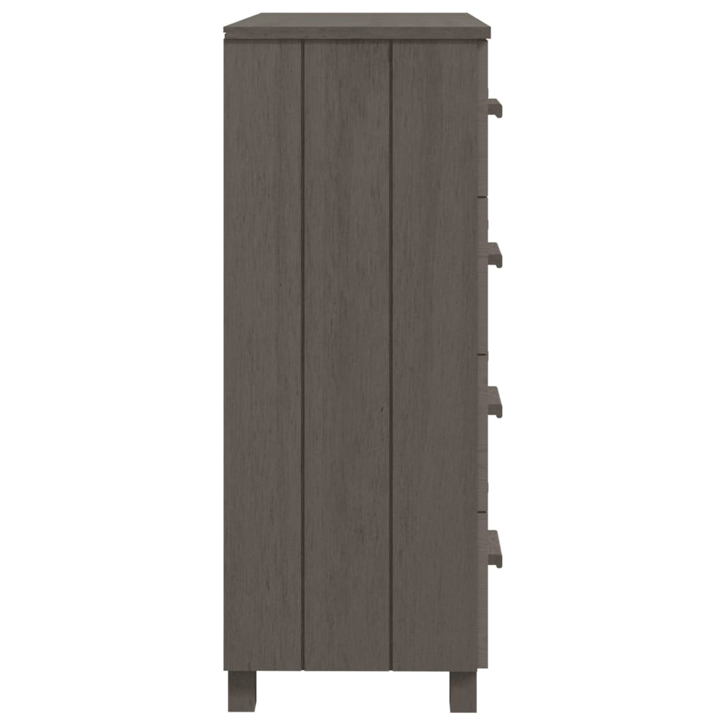 Dressoir HAMAR 79x40x103,5 cm massief grenenhout lichtgrijs Dressoirs & buffetkasten | Creëer jouw Trendy Thuis | Gratis bezorgd & Retour | Trendy.nl