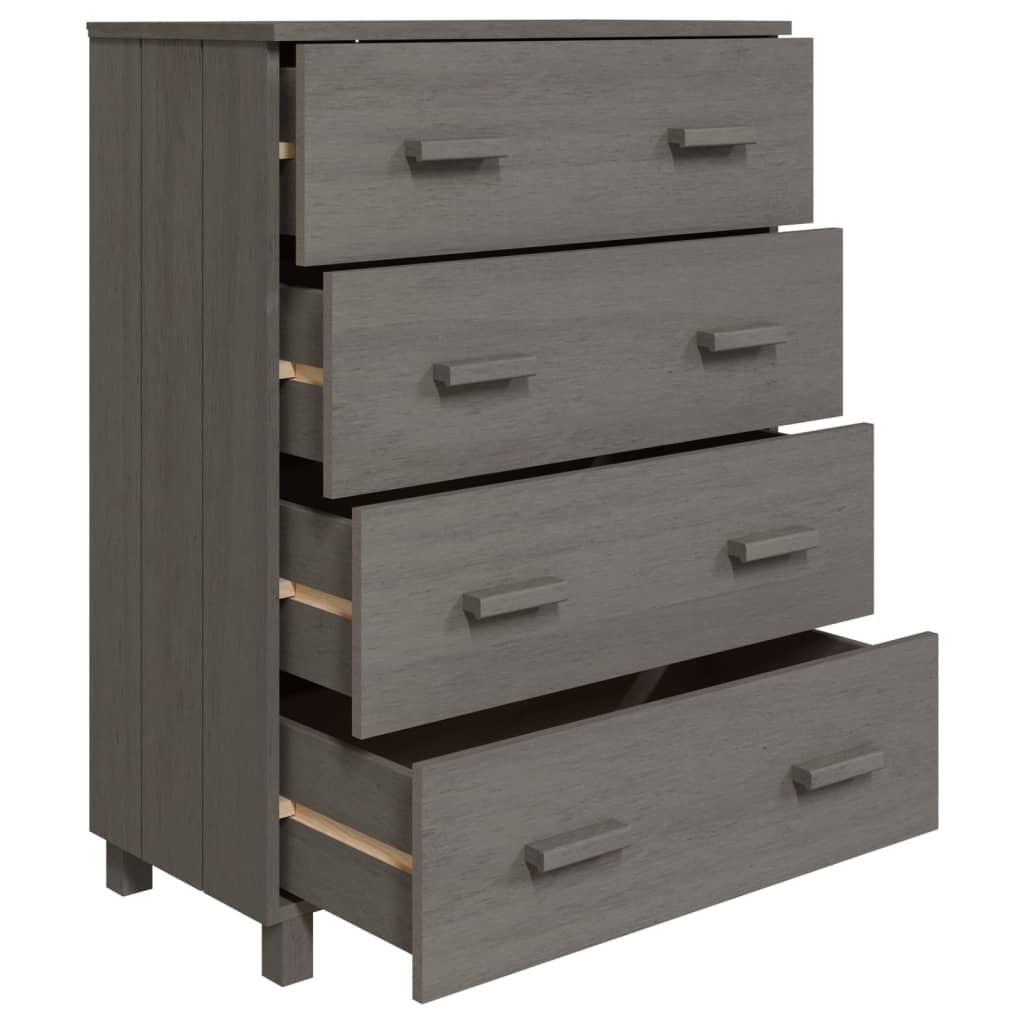 Dressoir HAMAR 79x40x103,5 cm massief grenenhout lichtgrijs Dressoirs & buffetkasten | Creëer jouw Trendy Thuis | Gratis bezorgd & Retour | Trendy.nl