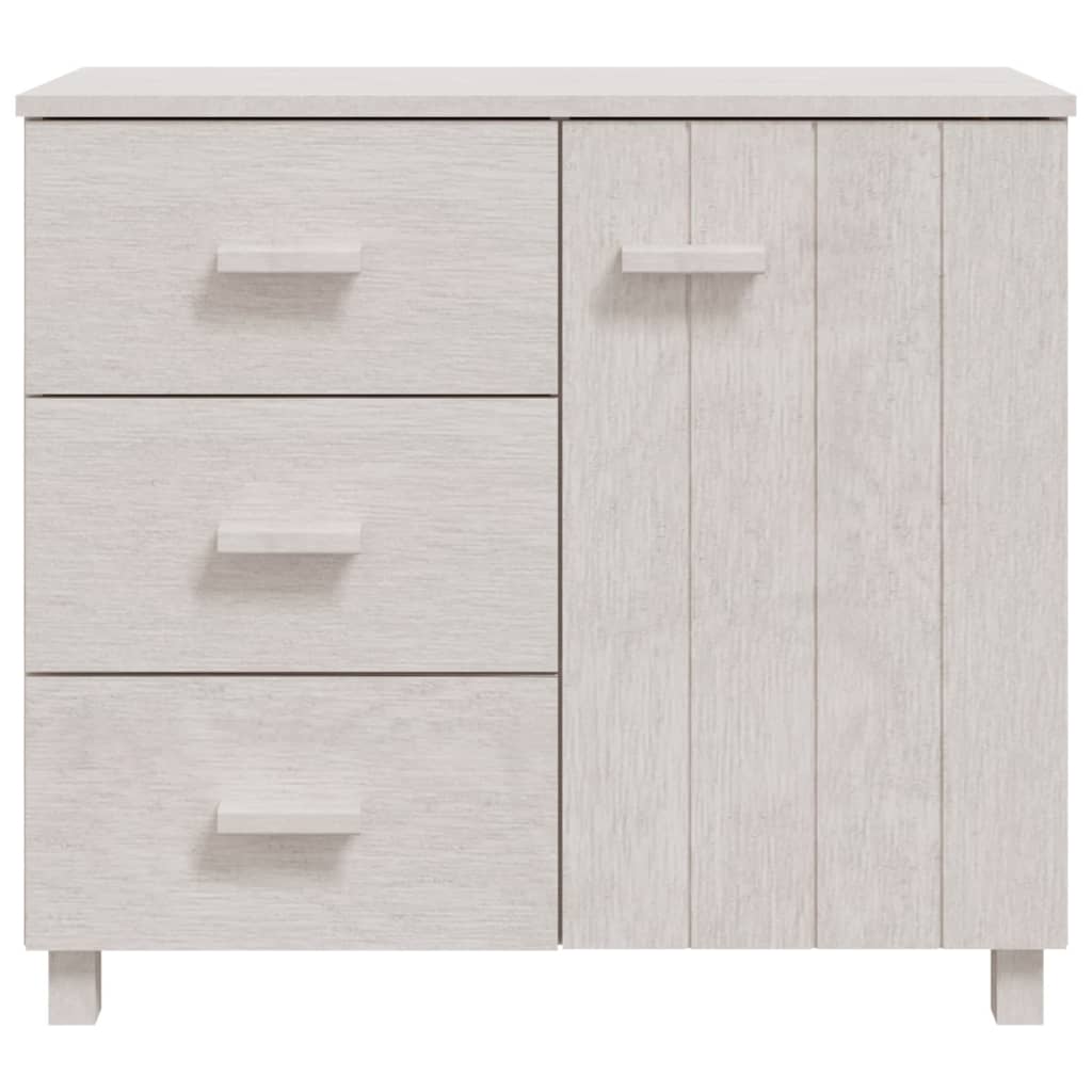 Dressoir HAMAR 90x40x80 cm massief grenenhout wit Dressoirs & buffetkasten | Creëer jouw Trendy Thuis | Gratis bezorgd & Retour | Trendy.nl