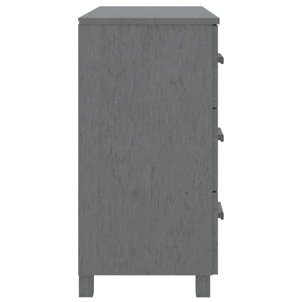 Dressoir HAMAR 90x40x80 cm massief grenenhout donkergrijs Dressoirs & buffetkasten | Creëer jouw Trendy Thuis | Gratis bezorgd & Retour | Trendy.nl