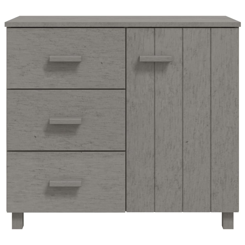 Dressoir HAMAR 90x40x80 cm massief grenenhout lichtgrijs Dressoirs & buffetkasten | Creëer jouw Trendy Thuis | Gratis bezorgd & Retour | Trendy.nl