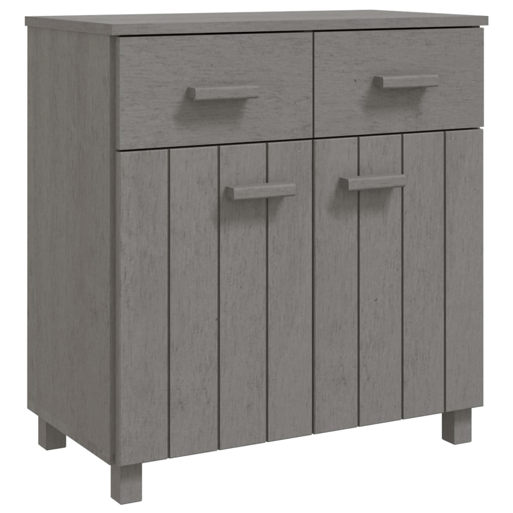 Dressoir HAMAR 79x40x80 cm massief grenenhout lichtgrijs Dressoirs & buffetkasten | Creëer jouw Trendy Thuis | Gratis bezorgd & Retour | Trendy.nl