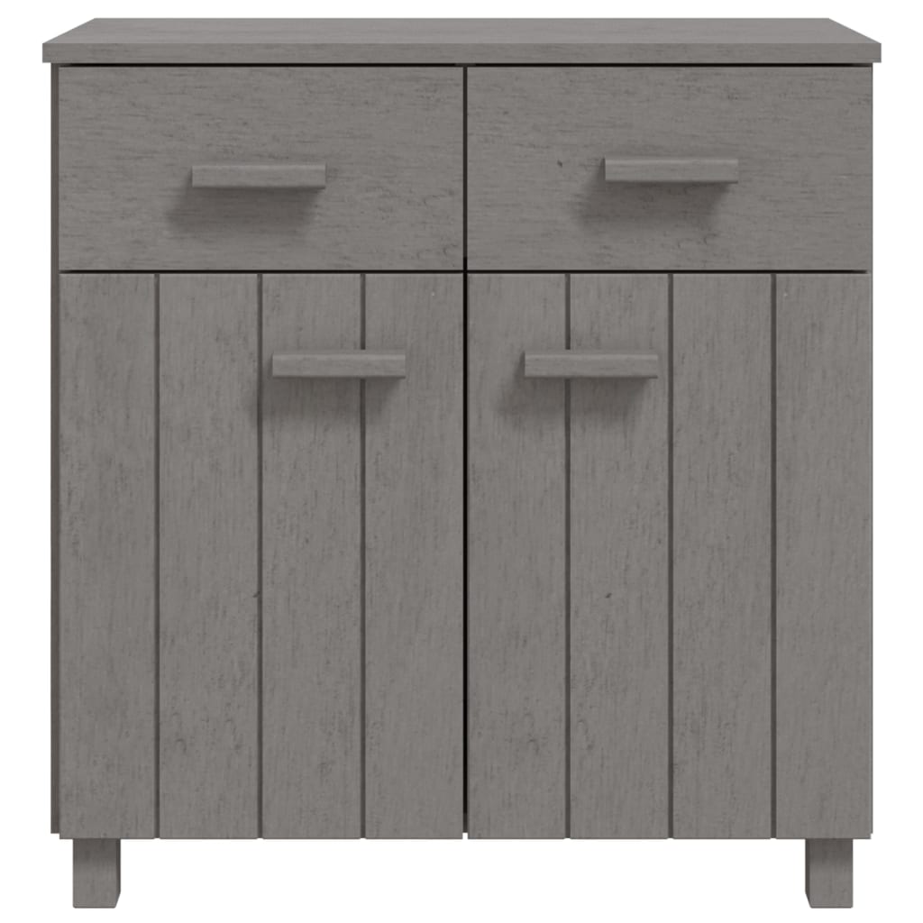 Dressoir HAMAR 79x40x80 cm massief grenenhout lichtgrijs Dressoirs & buffetkasten | Creëer jouw Trendy Thuis | Gratis bezorgd & Retour | Trendy.nl