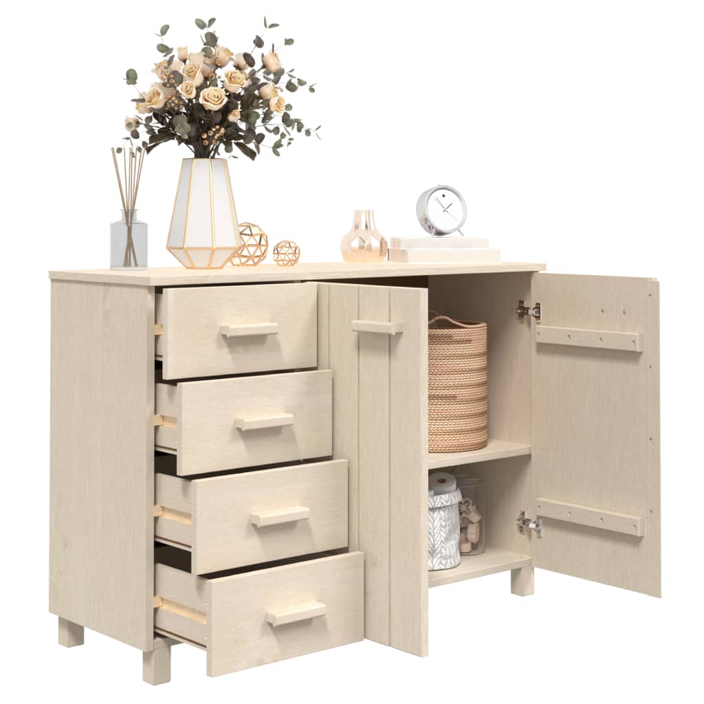 Dressoir HAMAR 113x40x80 cm massief grenenhout honingbruin Dressoirs & buffetkasten | Creëer jouw Trendy Thuis | Gratis bezorgd & Retour | Trendy.nl