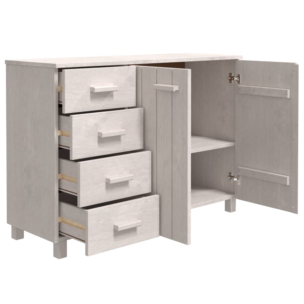 Dressoir HAMAR 113x40x80 cm massief grenenhout wit Dressoirs & buffetkasten | Creëer jouw Trendy Thuis | Gratis bezorgd & Retour | Trendy.nl