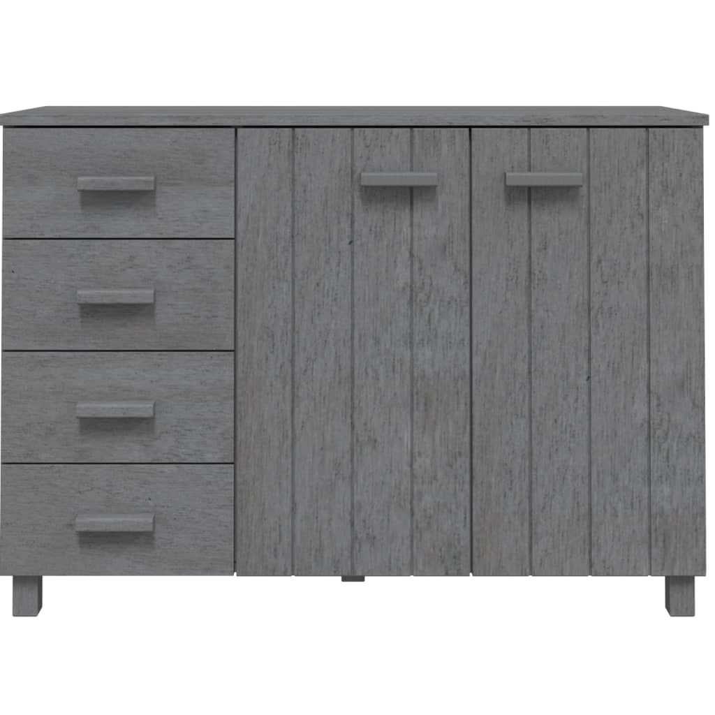 Dressoir HAMAR 113x40x80 cm massief grenenhout donkergrijs Dressoirs & buffetkasten | Creëer jouw Trendy Thuis | Gratis bezorgd & Retour | Trendy.nl