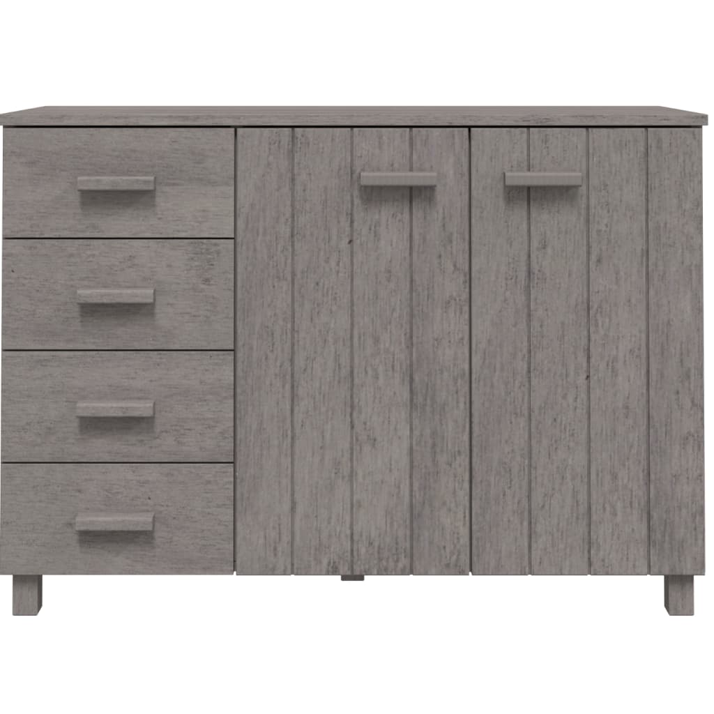 Dressoir HAMAR 113x40x80 cm massief grenenhout lichtgrijs Dressoirs & buffetkasten | Creëer jouw Trendy Thuis | Gratis bezorgd & Retour | Trendy.nl