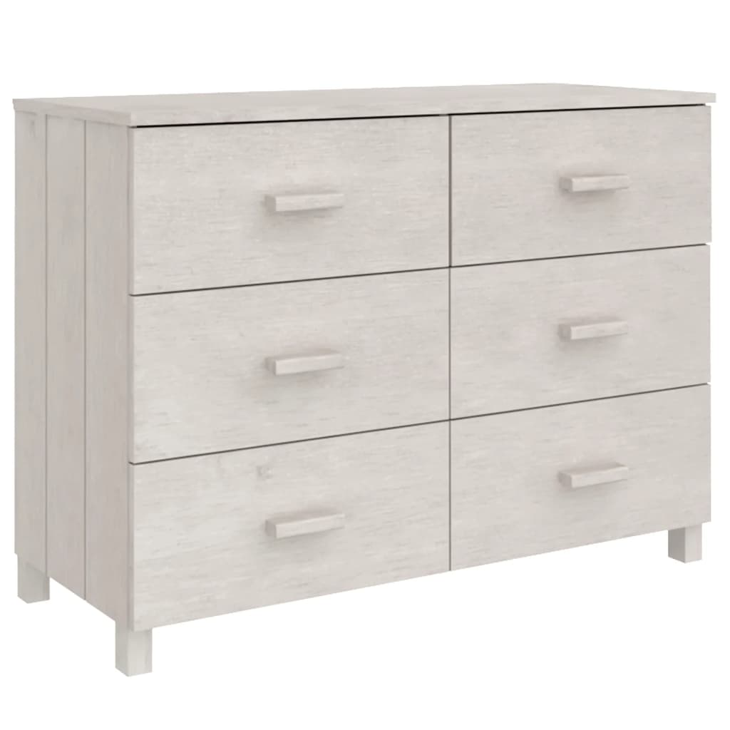 Dressoir HAMAR 113x40x80 cm massief grenenhout wit Dressoirs & buffetkasten | Creëer jouw Trendy Thuis | Gratis bezorgd & Retour | Trendy.nl