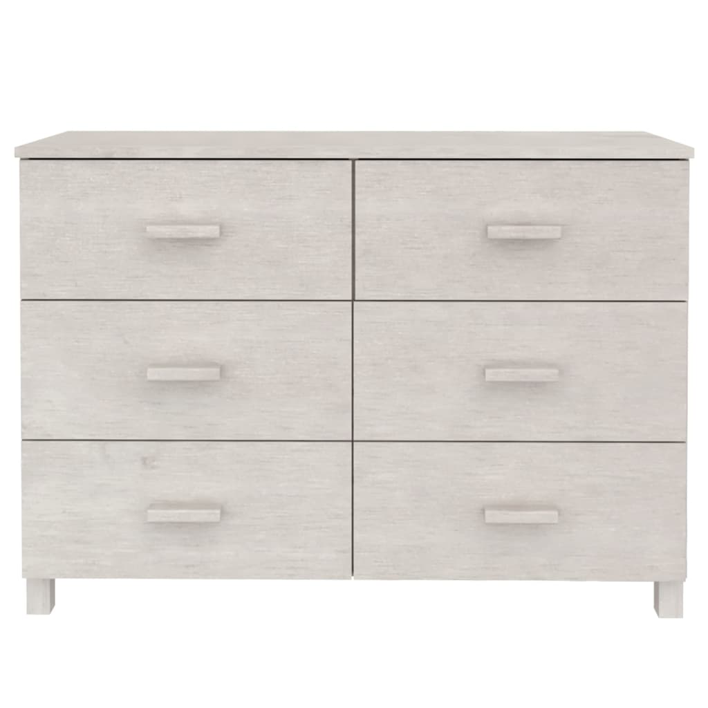 Dressoir HAMAR 113x40x80 cm massief grenenhout wit Dressoirs & buffetkasten | Creëer jouw Trendy Thuis | Gratis bezorgd & Retour | Trendy.nl