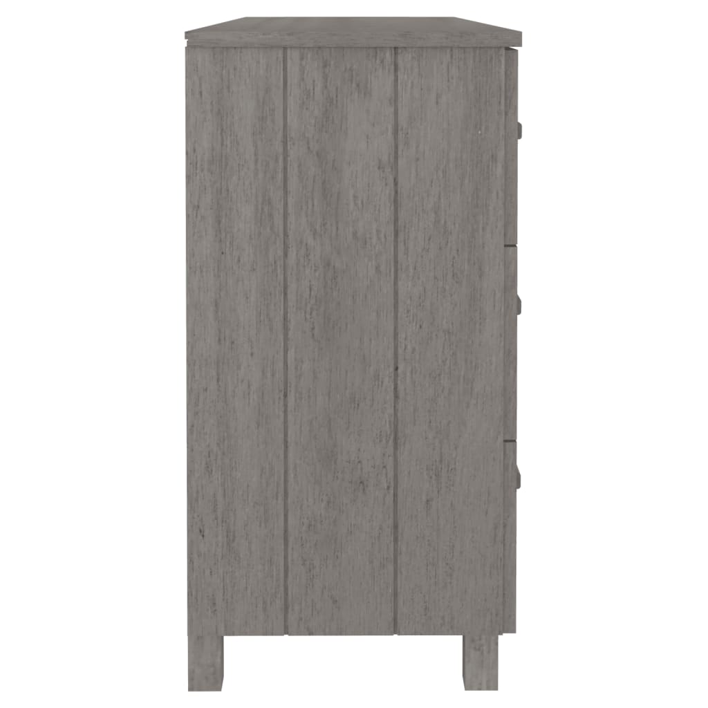 Dressoir HAMAR 113x40x80 cm massief grenenhout lichtgrijs Dressoirs & buffetkasten | Creëer jouw Trendy Thuis | Gratis bezorgd & Retour | Trendy.nl