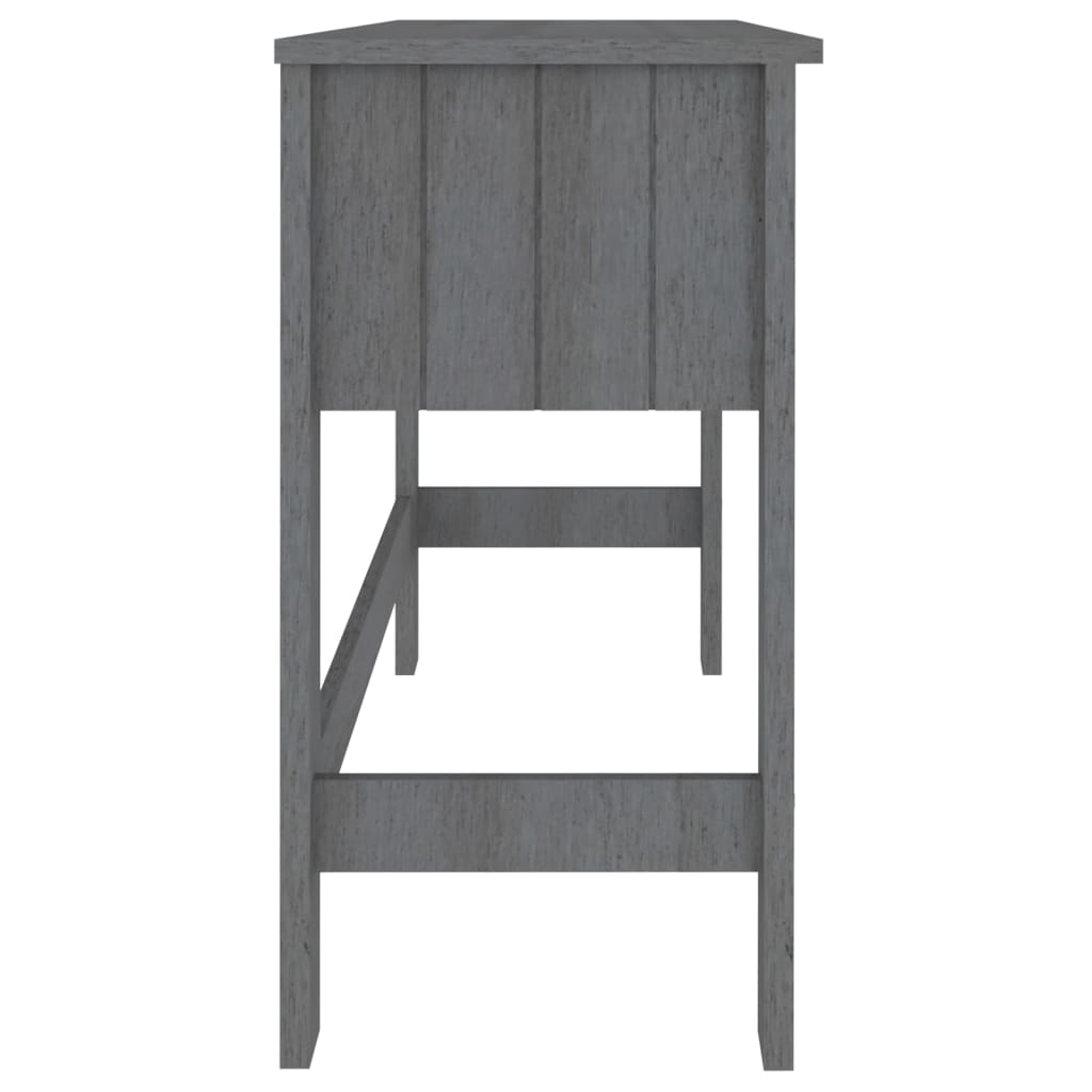 Stijlvol Bureau van Massief Grenenhout - HAMAR 110x40x75 cm - Donkergrijs Bureaus | Creëer jouw Trendy Thuis | Gratis bezorgd & Retour | Trendy.nl