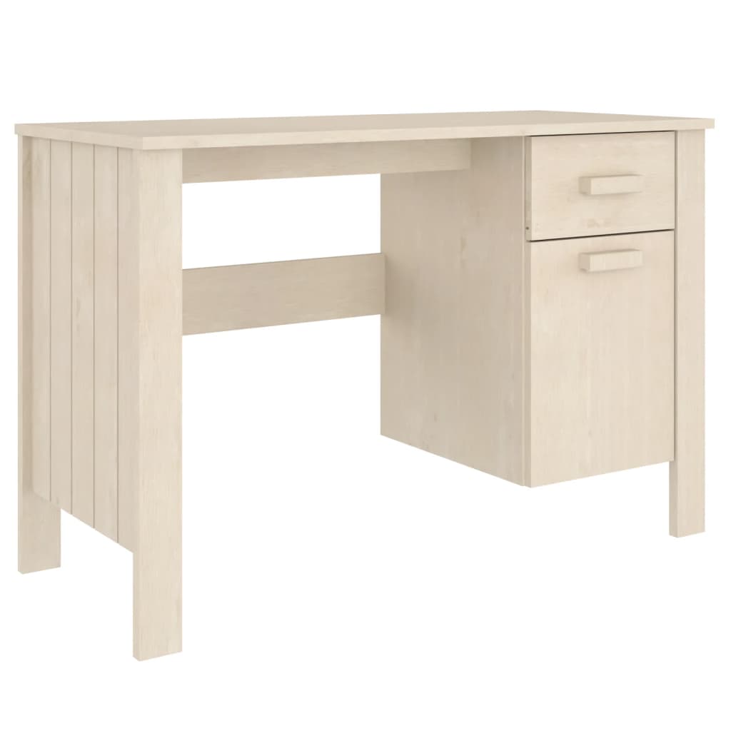 Prachtig Bureau HAMAR: 113x50x75 cm, vervaardigd uit hoogwaardig honingbruin massief grenenhout Bureaus | Creëer jouw Trendy Thuis | Gratis bezorgd & Retour | Trendy.nl