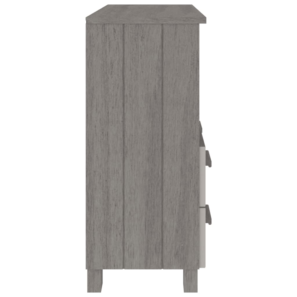 Dressoir HAMAR 85x35x80 cm massief grenenhout lichtgrijs Dressoirs & buffetkasten | Creëer jouw Trendy Thuis | Gratis bezorgd & Retour | Trendy.nl