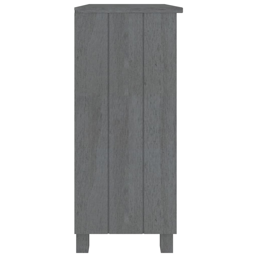 Dressoir HAMAR 85x35x80 massief grenenhout donkergrijs Dressoirs & buffetkasten | Creëer jouw Trendy Thuis | Gratis bezorgd & Retour | Trendy.nl