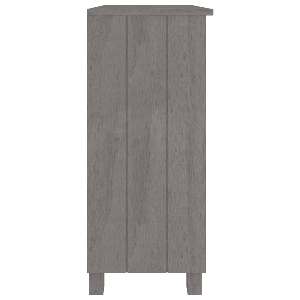 Dressoir HAMAR 85x35x80 cm massief grenenhout lichtgrijs Dressoirs & buffetkasten | Creëer jouw Trendy Thuis | Gratis bezorgd & Retour | Trendy.nl