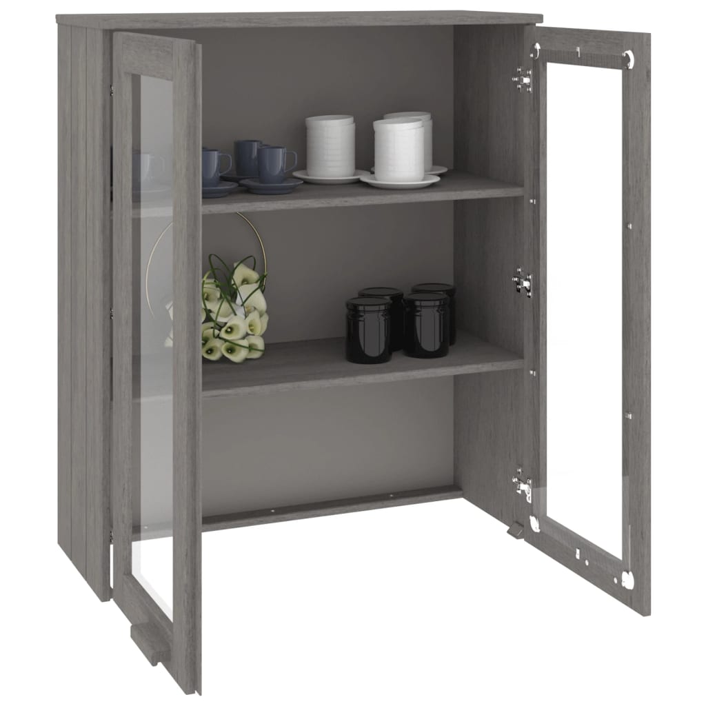 Opzetkast HAMAR 85x35x100 cm massief grenenhout lichtgrijs Dressoirs & buffetkasten | Creëer jouw Trendy Thuis | Gratis bezorgd & Retour | Trendy.nl