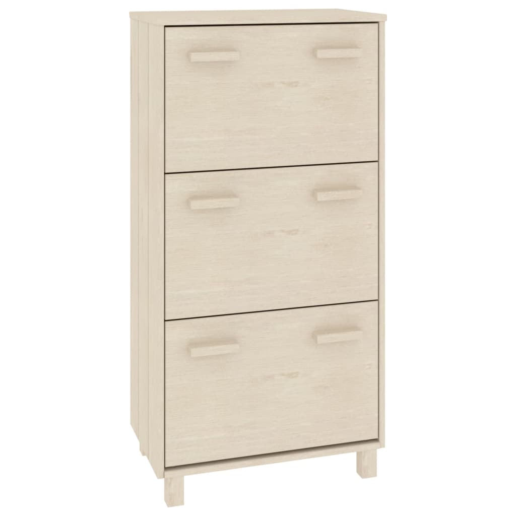 Schoenenkast HAMAR 59,5x35x117 cm grenenhout honingbruin Schoenenrekken | Creëer jouw Trendy Thuis | Gratis bezorgd & Retour | Trendy.nl