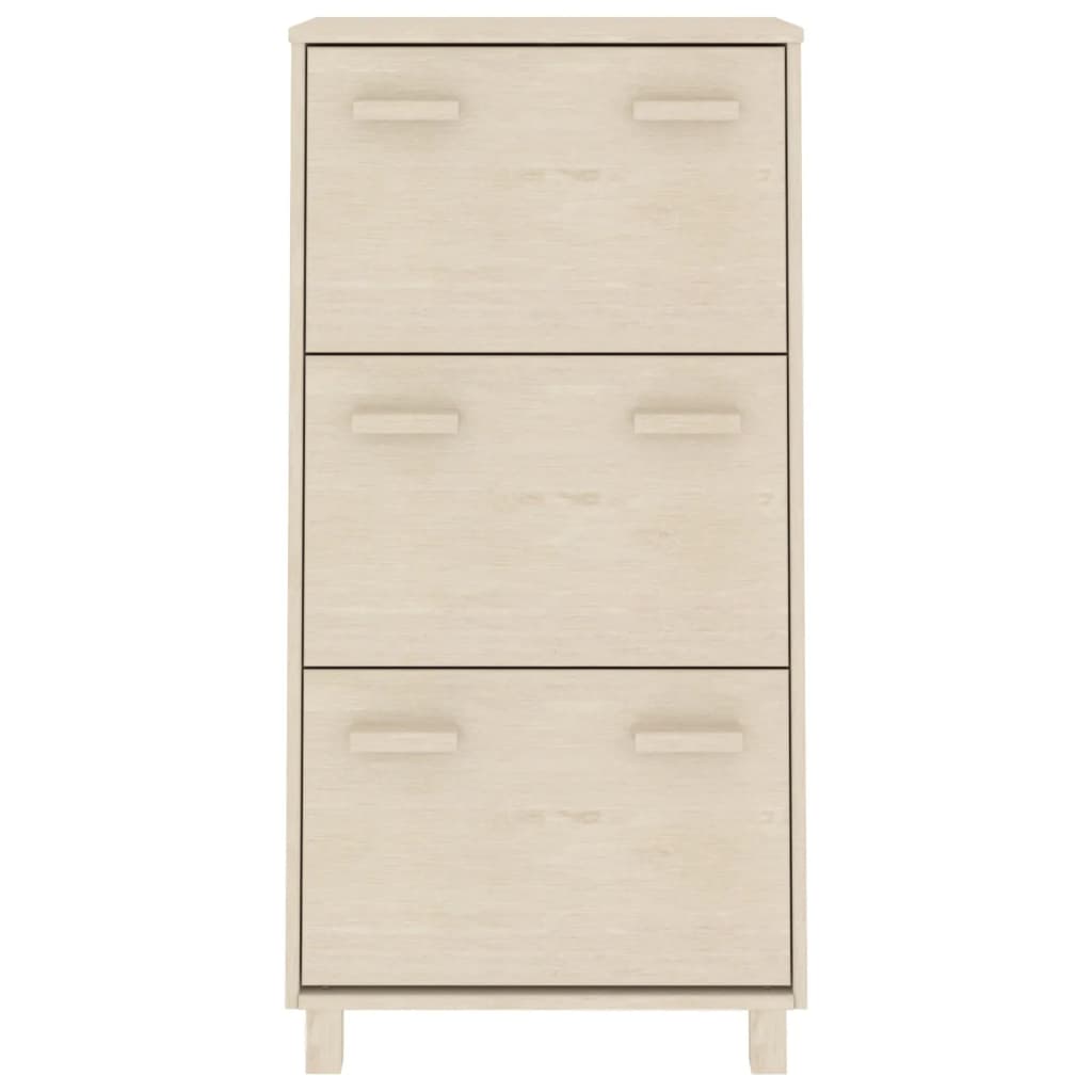 Schoenenkast HAMAR 59,5x35x117 cm grenenhout honingbruin Schoenenrekken | Creëer jouw Trendy Thuis | Gratis bezorgd & Retour | Trendy.nl